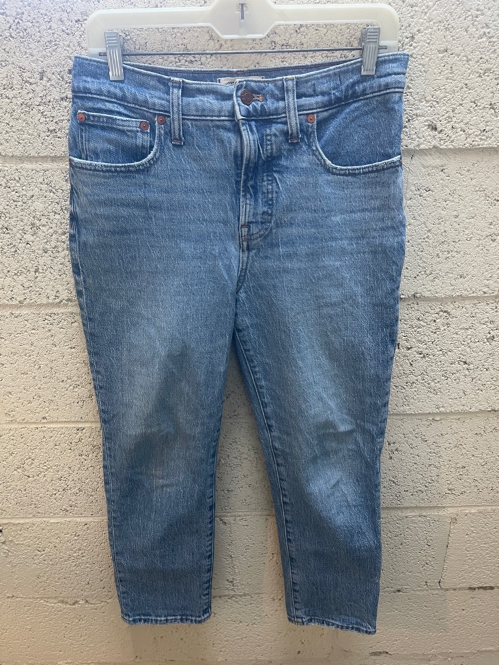 Madewell Medium Wash Straight Jeans